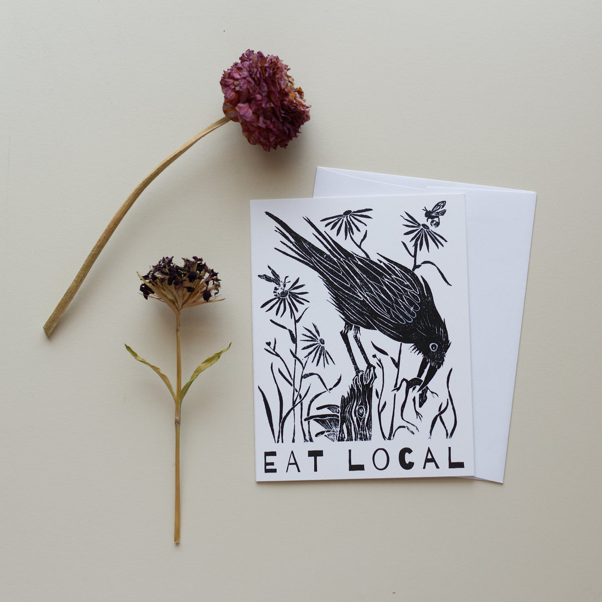 Notecard: Eat Local!