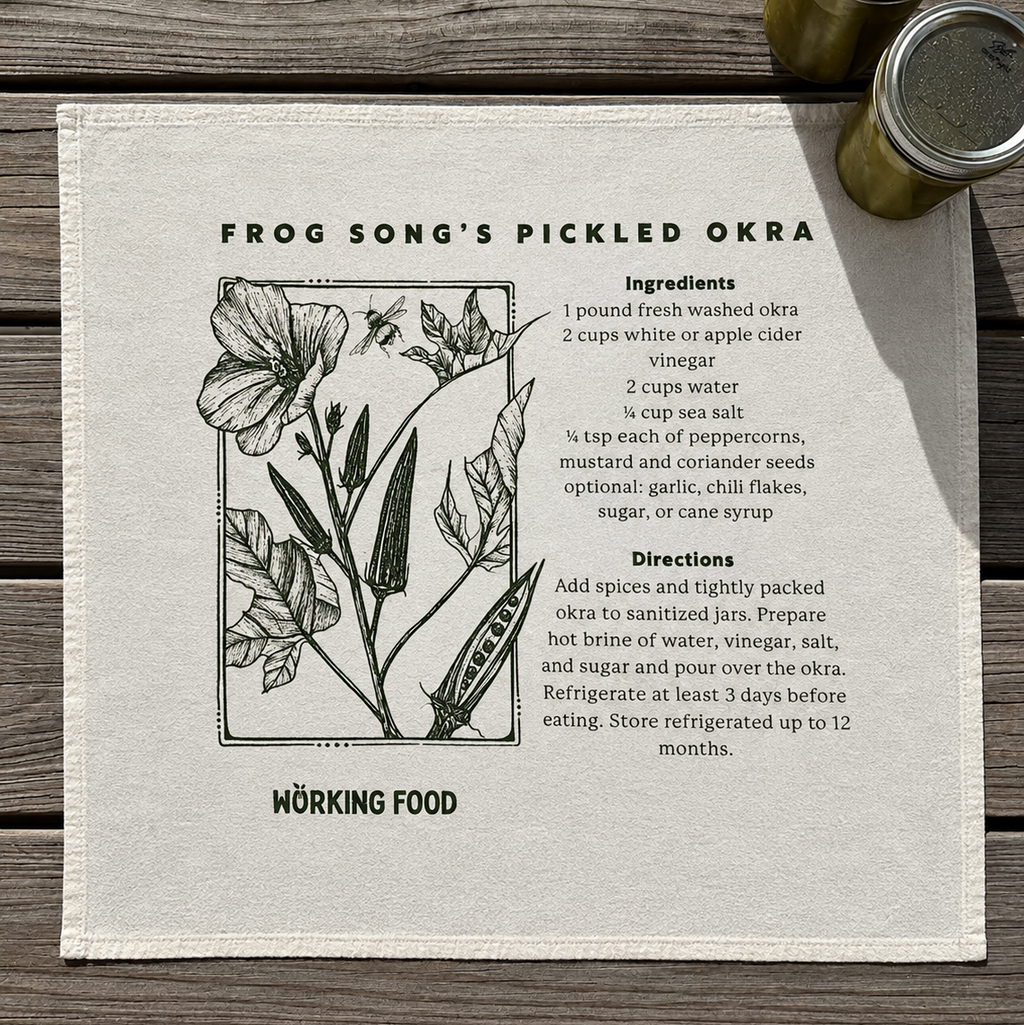 Towels: Frog Song's Pickled Okra
