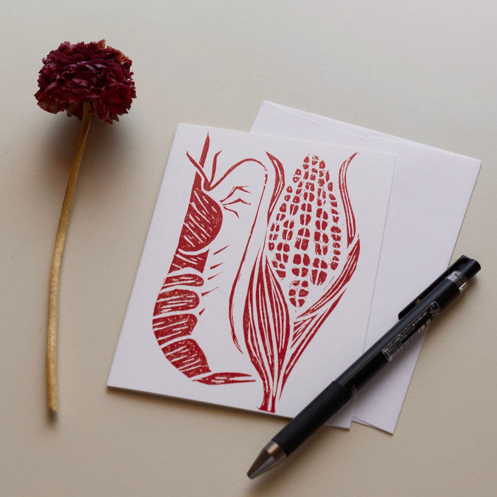 Notecard: Shrimp and Grits