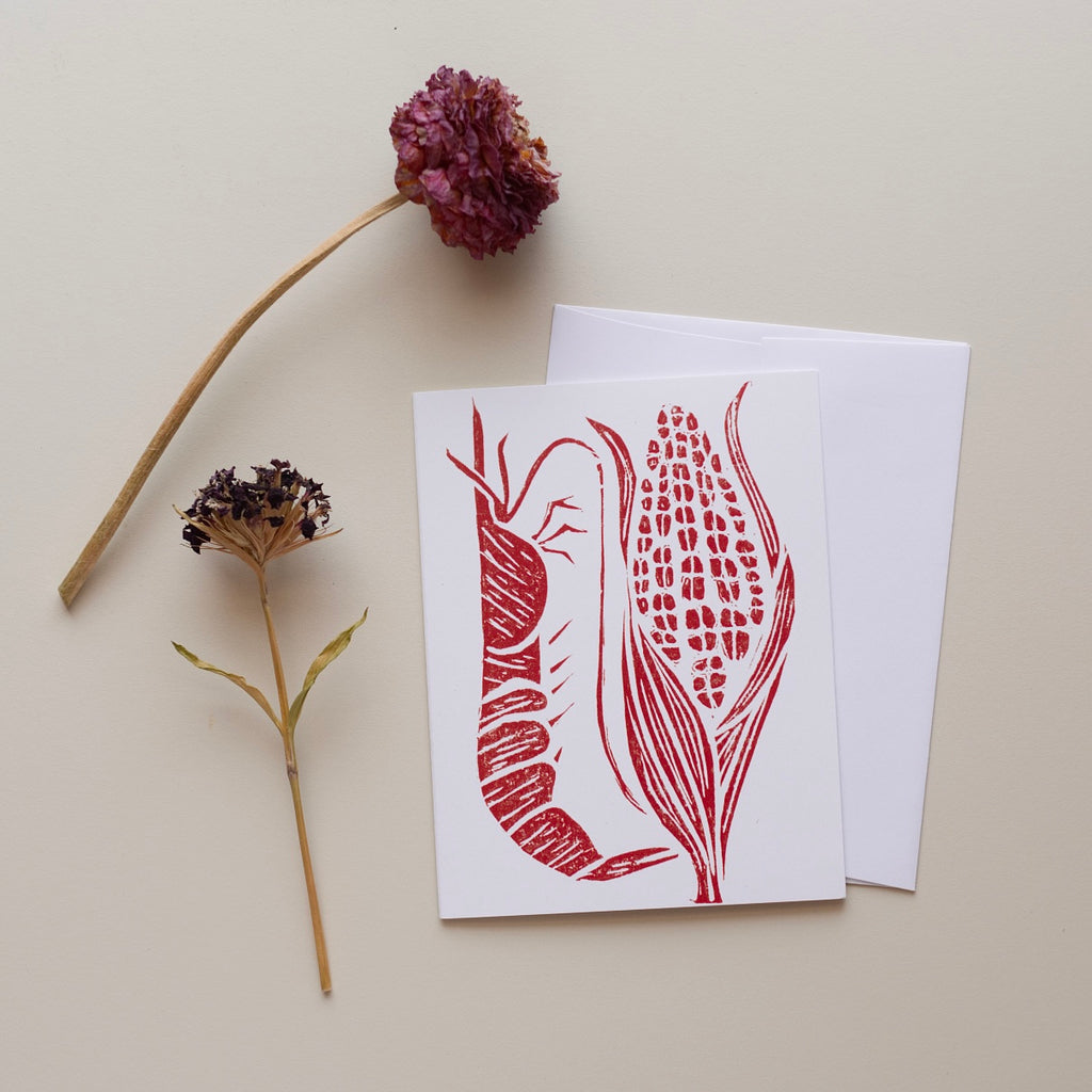 Notecard: Shrimp and Grits