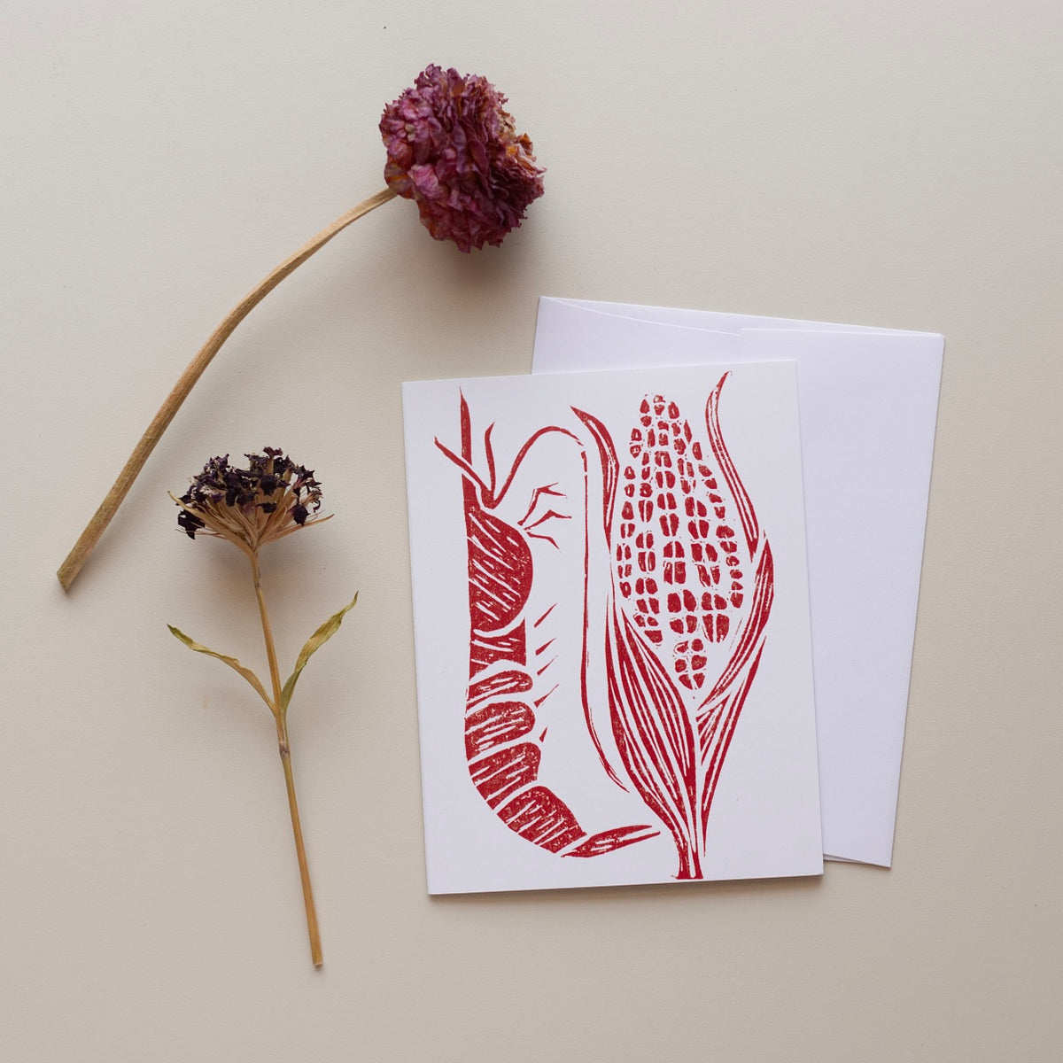 Notecard: Shrimp and Grits