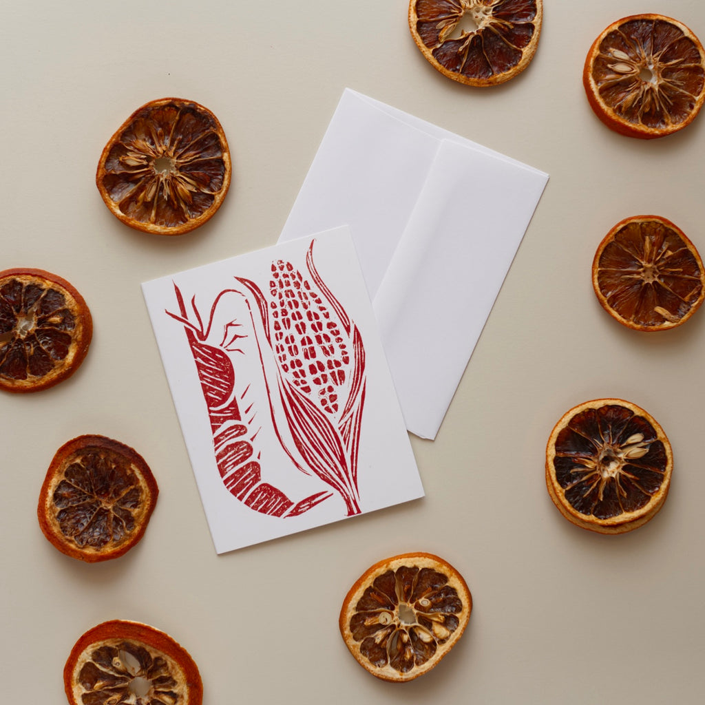 Notecard: Shrimp and Grits