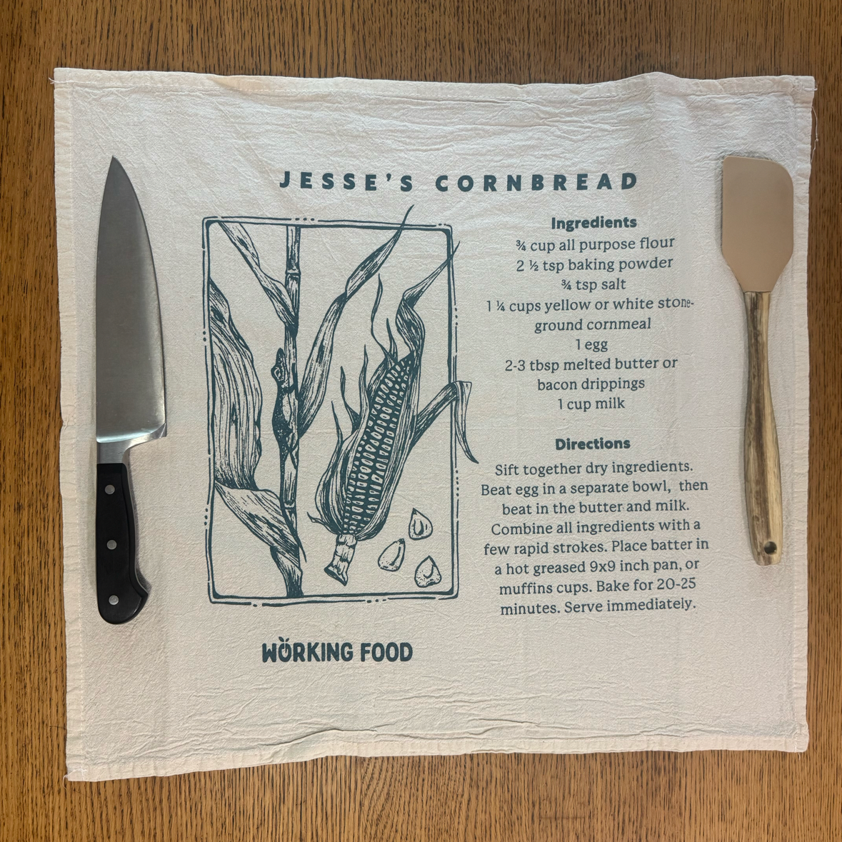 Towels: Jesse's Cornbread Recipe