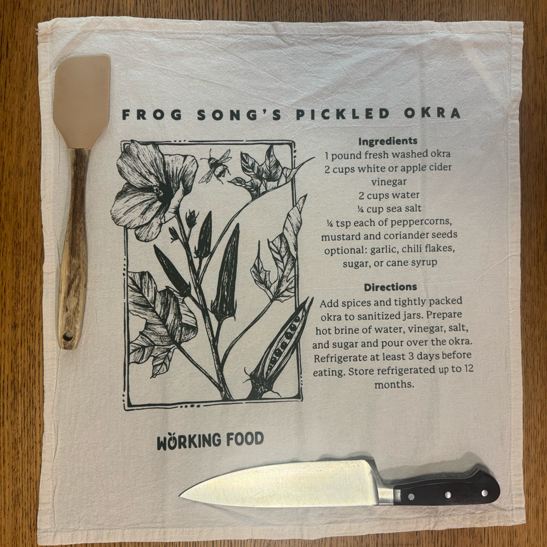Towels: Frog Song's Pickled Okra