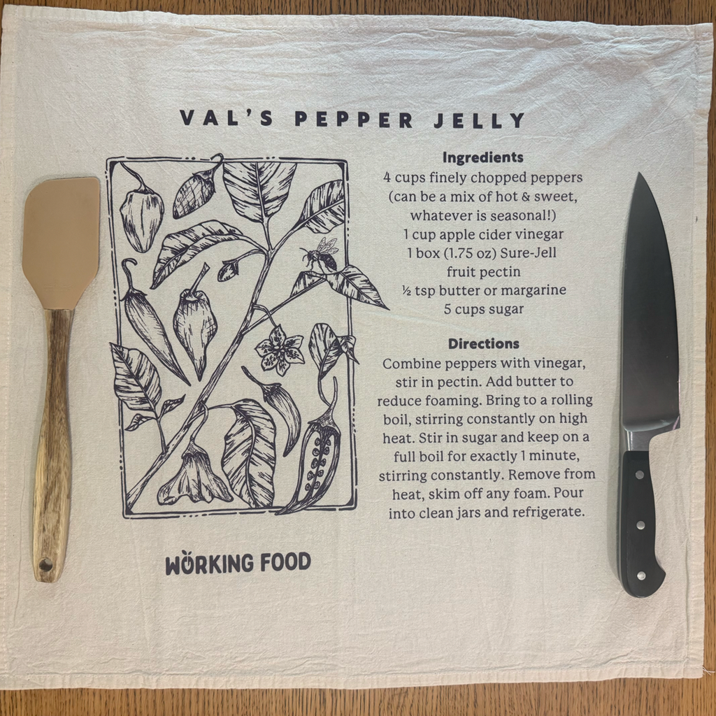 Towels: Val's Pepper Jelly Recipe